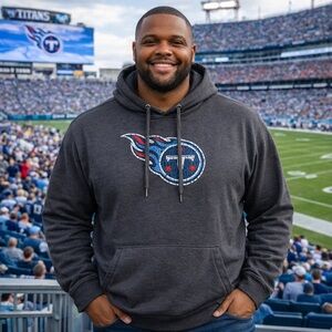 Tennessee Titans NFL Charcoal Grey Hooded Sweatshirt Men's Size 3XLT  NWT